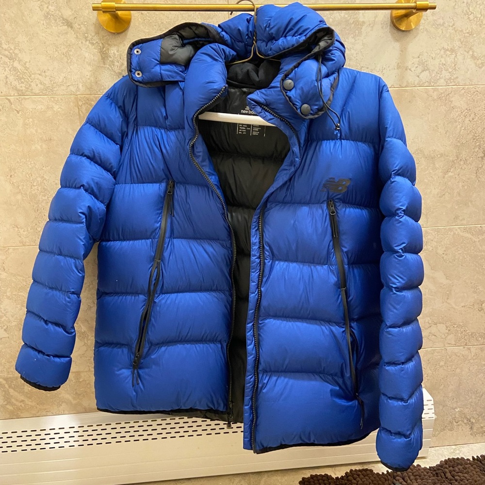 Limited Edition Womens New Balance Blue Winter Puffer Jacket